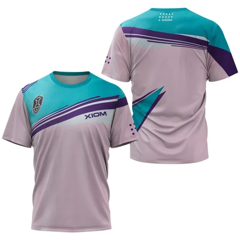 Men's table tennis T-shirt Gradient 3D printed pattern