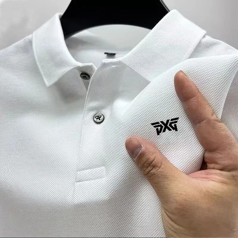 Men's T-shirt Classic Short sleeved Polo Shirt