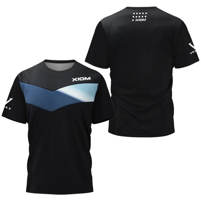 Men's table tennis T-shirt Gradient 3D printed pattern