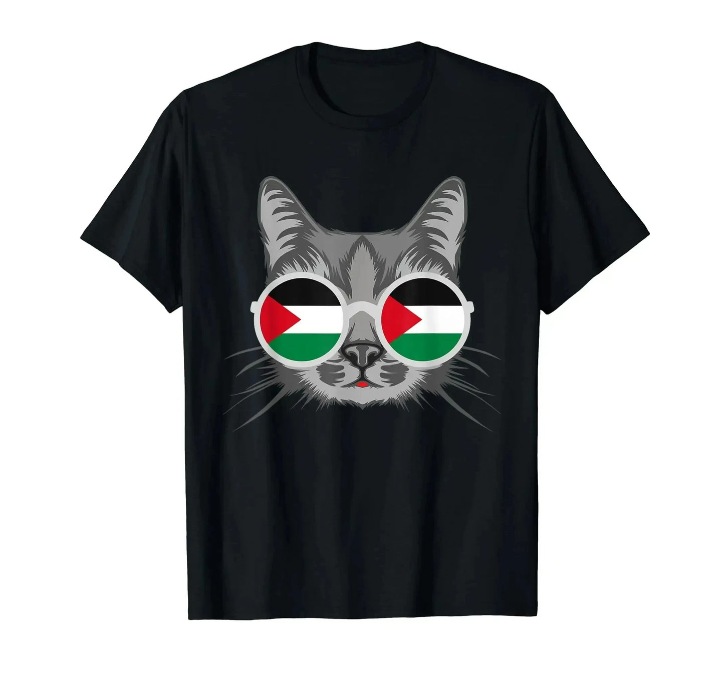Palestinian Flag Printed Name T-Shirt Men'S