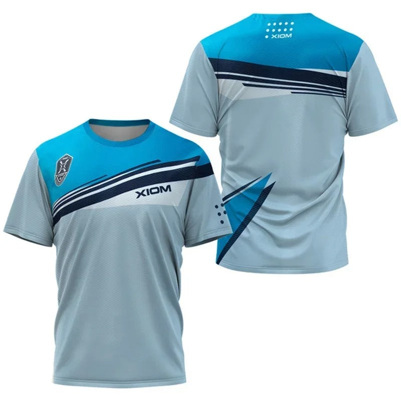 Men's table tennis T-shirt Gradient 3D printed pattern