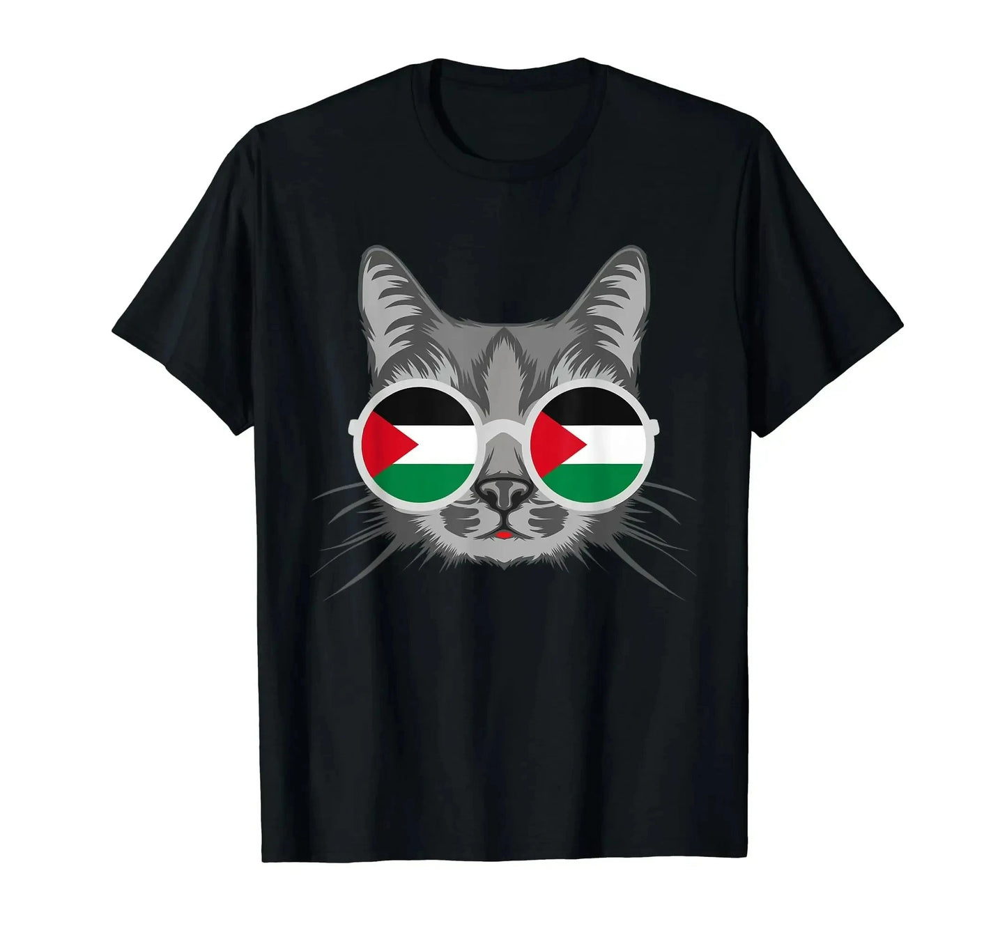 Palestinian Flag Printed Name T-Shirt Men'S