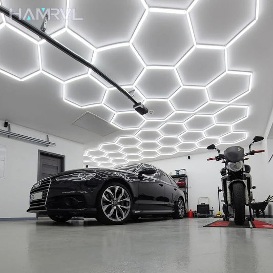Barbershop Hair Salon Led Ceiling Light Hexagon