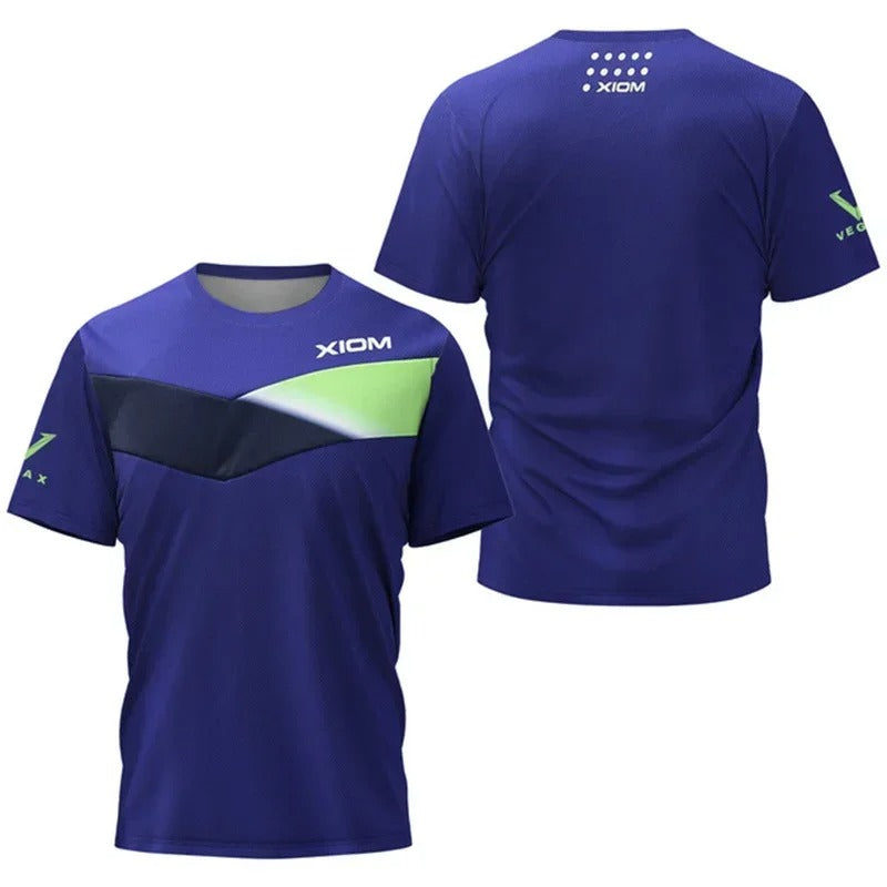 Men's table tennis T-shirt Gradient 3D printed pattern