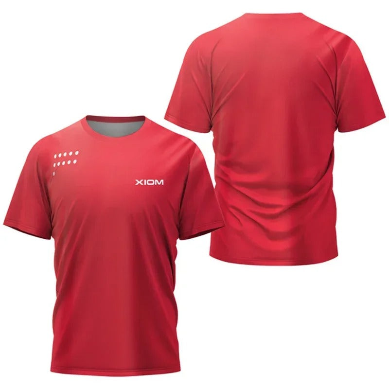 Men's table tennis T-shirt Gradient 3D printed pattern
