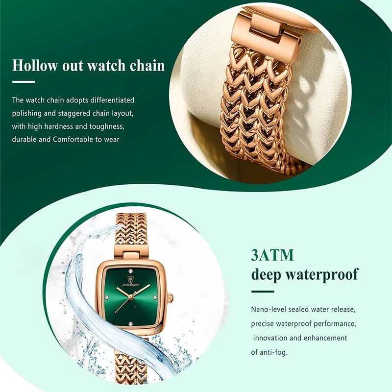 Square Ladies Watch Small Dial