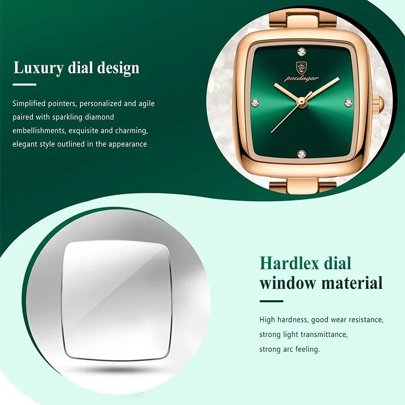 Square Ladies Watch Small Dial