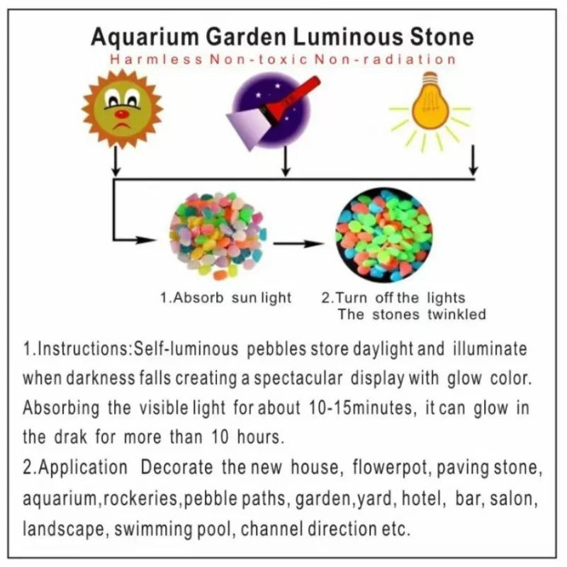 Luminous Stones Glow in The Dark