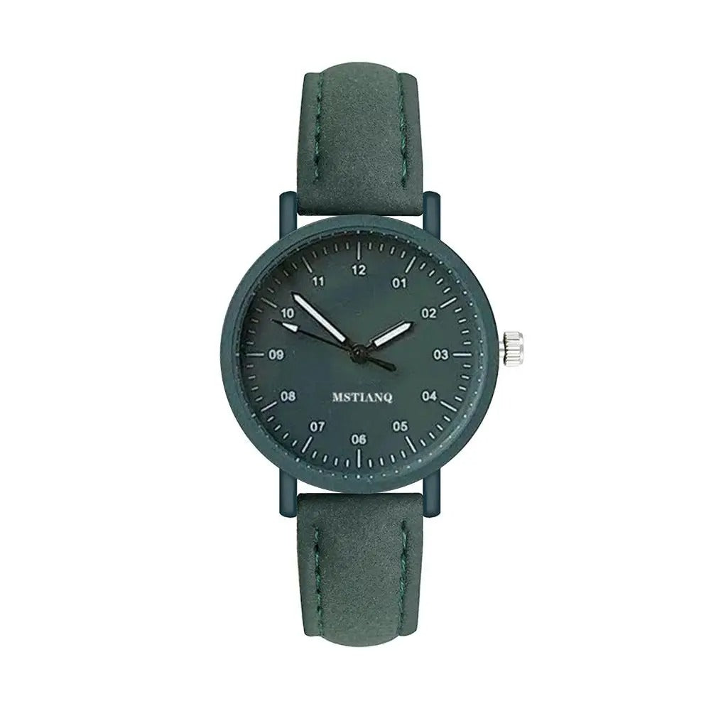 Simulated Watch for Women Leather Strap