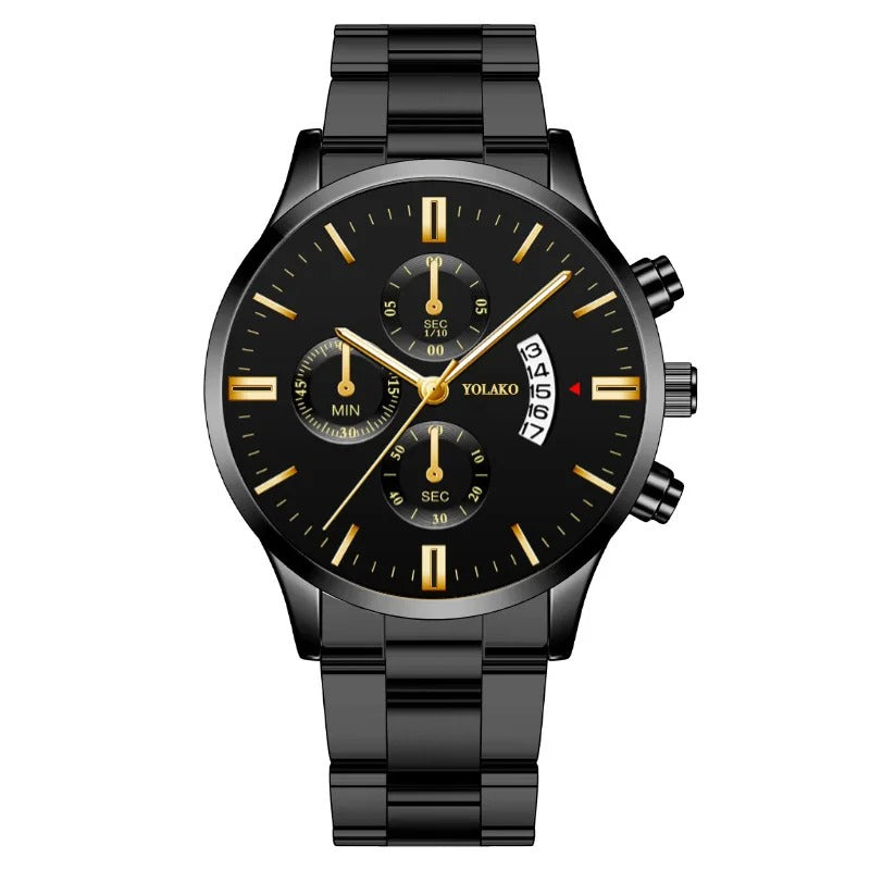Luxury Men Stainless Steel  Wristwatch