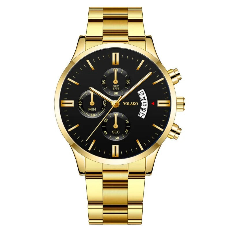 Luxury Men Stainless Steel  Wristwatch