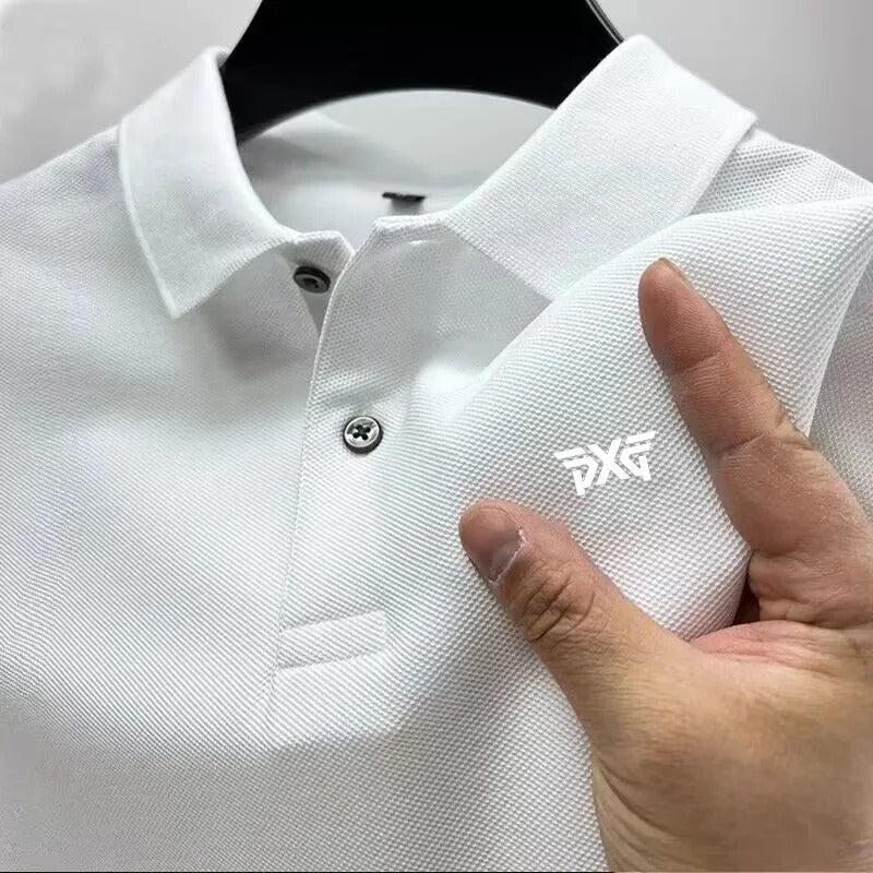 Men's T-shirt Classic Short sleeved Polo Shirt