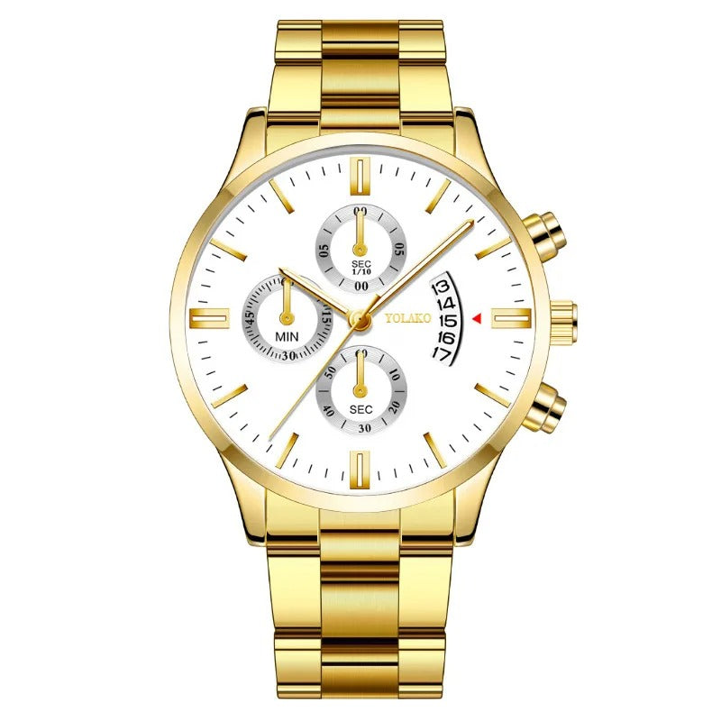 Luxury Men Stainless Steel  Wristwatch